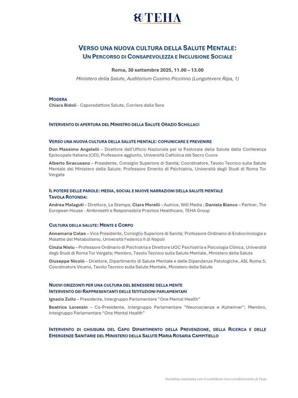 Verso una nuova cultura della salute mentale: un percorso di consapevolezza e inclusione sociale