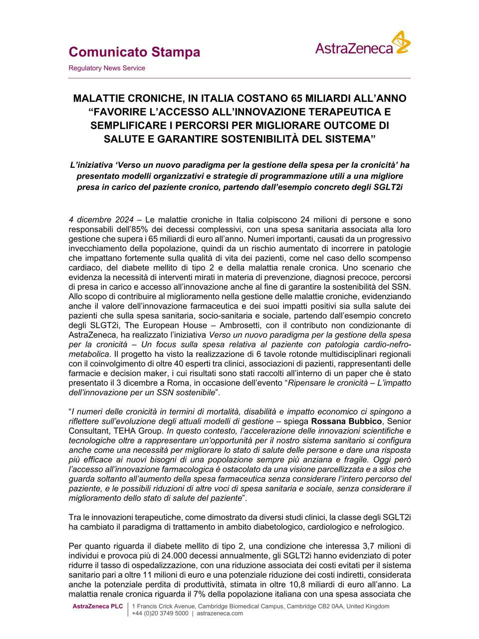 Ripensare le cronicità: l’impatto dell'innovazione per un SSN sostenibile