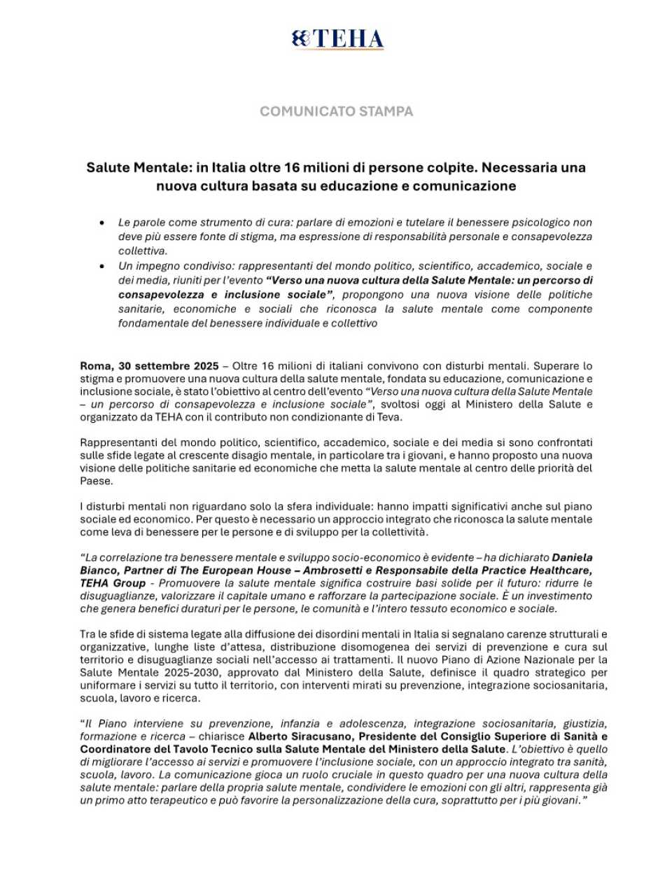 Verso una nuova cultura della salute mentale: un percorso di consapevolezza e inclusione sociale