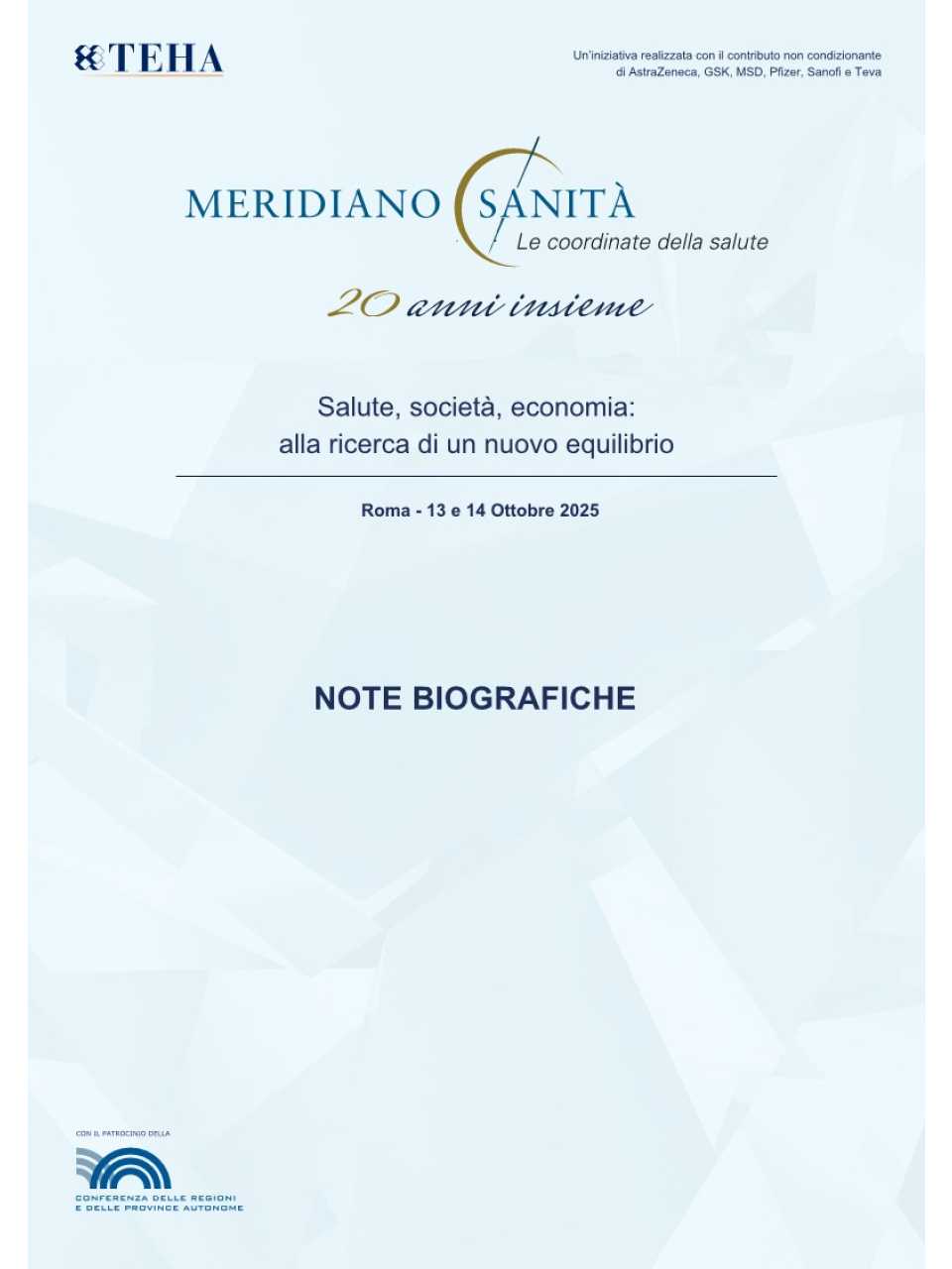 Meridiano Sanità XX Edizione