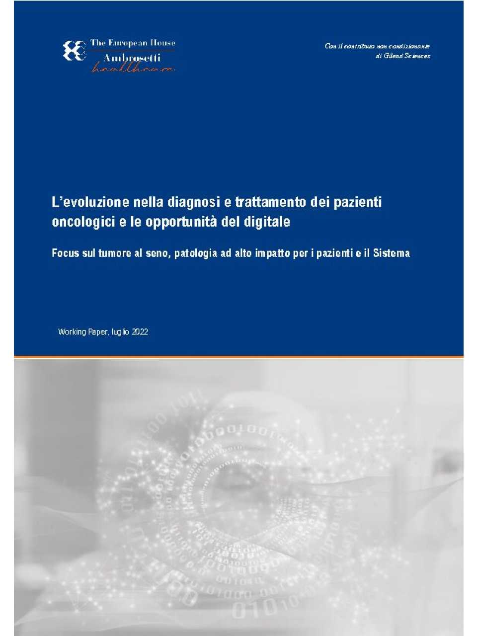 L’evoluzione nella diagnosi e trattamento dei pazienti oncologici e le opportunità del digitale