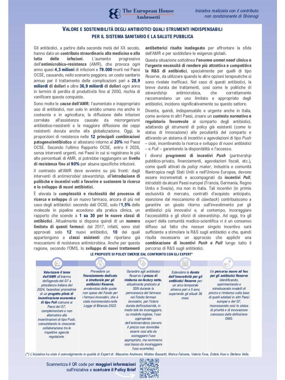 Executive Summary - Policy Brief - Italiano