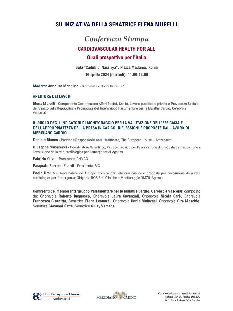 Cardiovascular Health for All
Quali prospettive per l'Italia