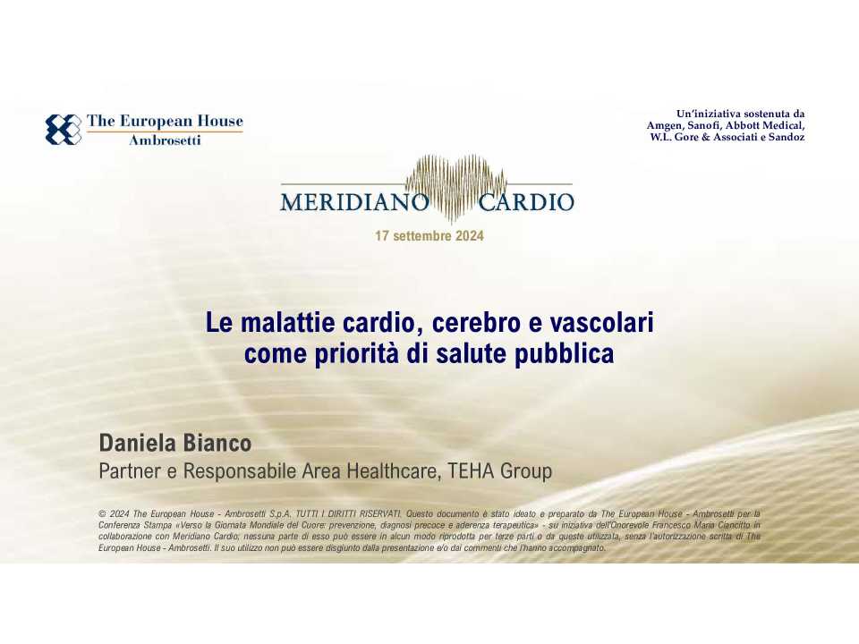 Verso la giornata mondiale del cuore: prevenzione, diagnosi precoce e aderenza terapeutica