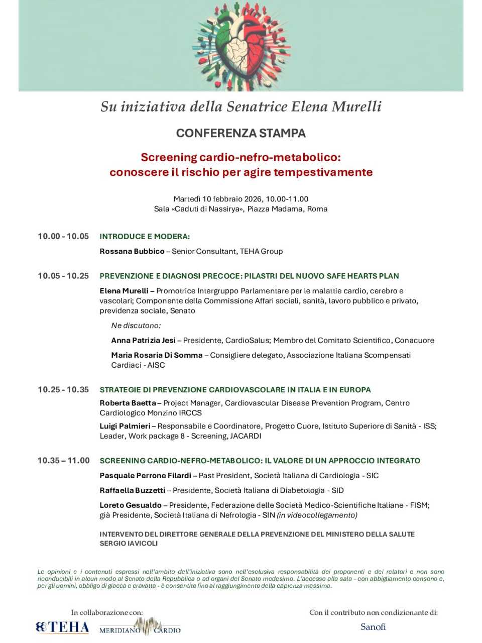 Screening cardio-nefro-metabolico: conoscere il rischio per agire tempestivamente