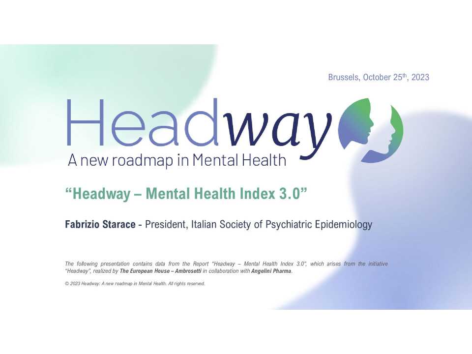 Headway - A new roadmap in Mental Health - Forum 3rd Edition