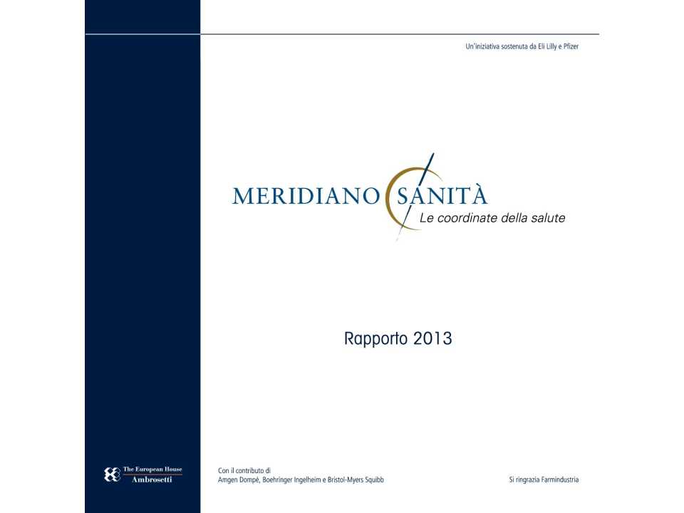 Rapporto - Meridiano Sanità 2013