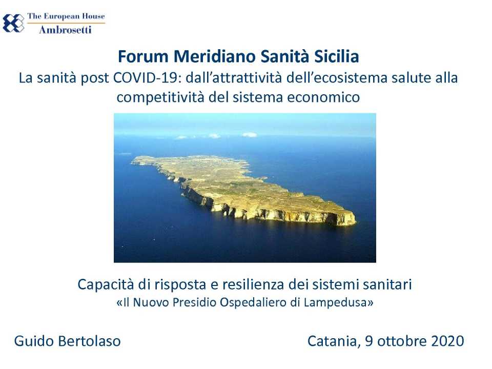 II Edizione Forum Meridiano Sanità Sicilia