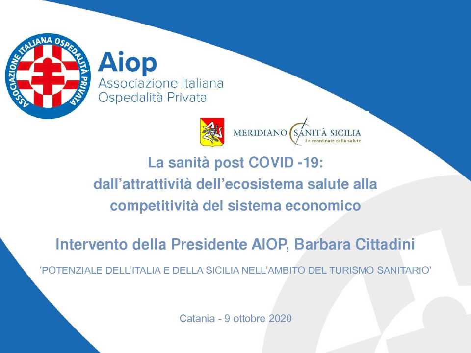II Edizione Forum Meridiano Sanità Sicilia