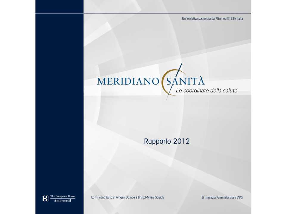 Rapporto - Meridiano Sanità 2012