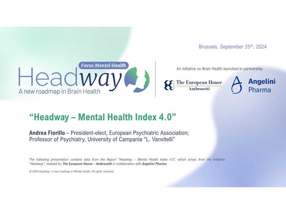 Headway - A new roadmap in Brain Health: Focus Mental Health 4th edition of the Forum