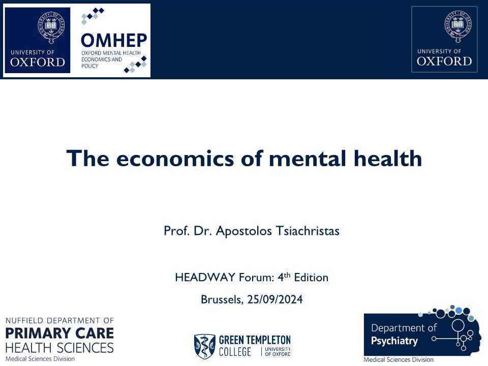 Headway - A new roadmap in Brain Health: Focus Mental Health 4th edition of the Forum