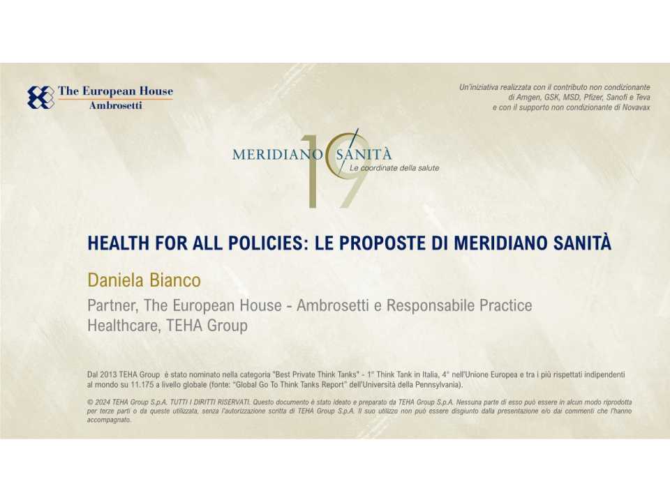 Meridiano Sanità XIX Edizione