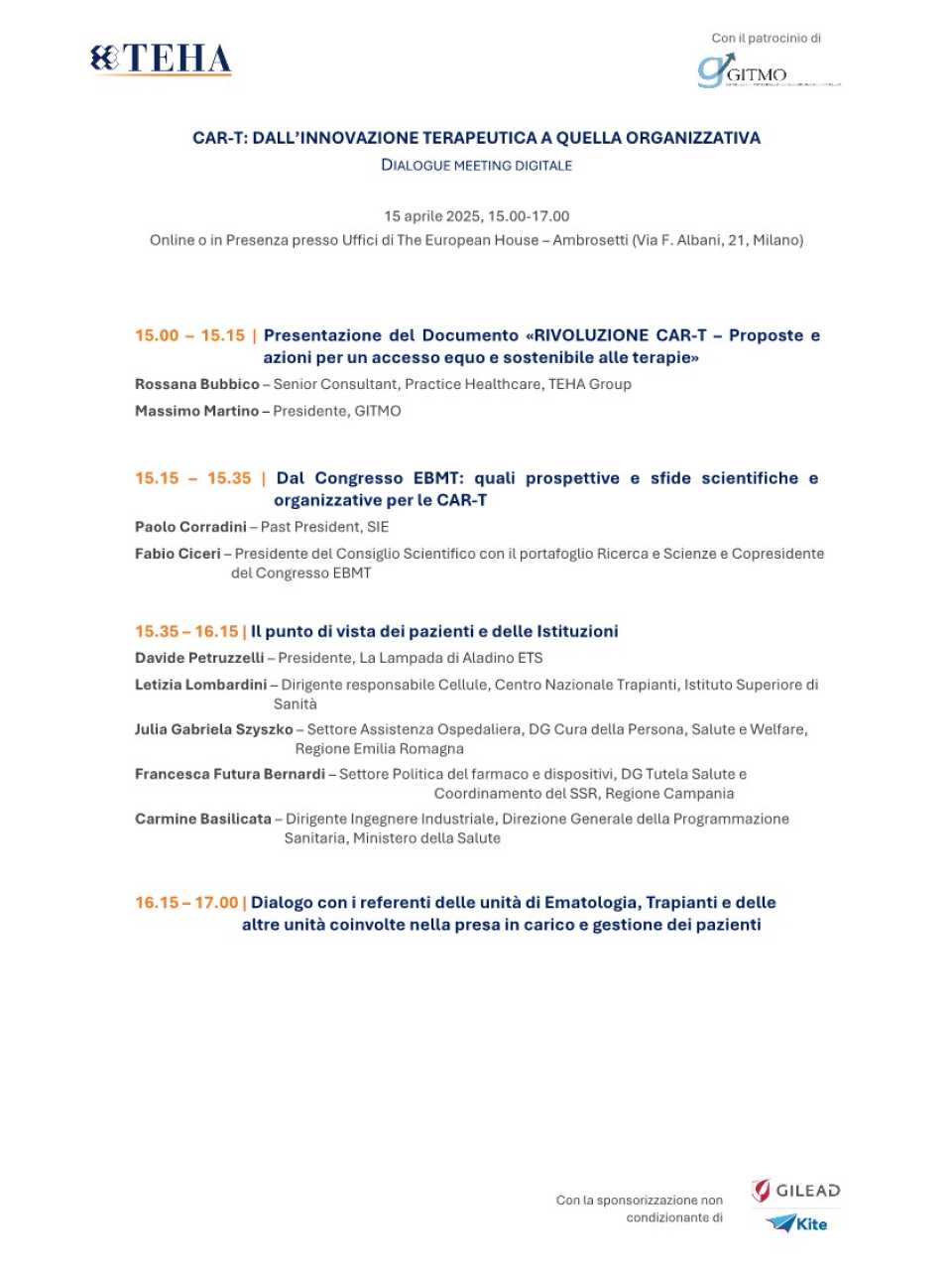 Rivoluzione CAR-T: Proposte e azioni per un accesso equo e sostenibile alle terapie
