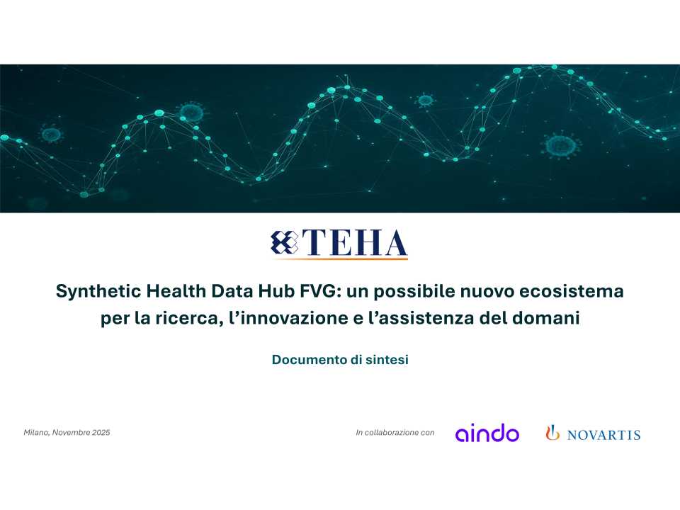 Synthetic Health Data Hub FVG: un possibile nuovo ecosistema per la ricerca, l’innovazione e l’assistenza del domani